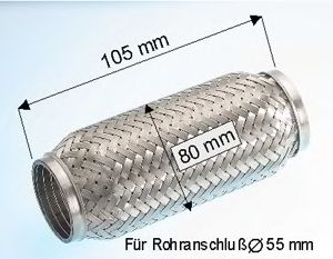 EBERSPÄCHER 99.007.79 Гофрированная труба, выхлопная система для VOLKSWAGEN BEETLE (Фольксваген Битл) EBERSPÄCHER 99.007.79 Гофрированная труба, выхлопная система для VOLKSWAGEN BEETLE (Фольксваген Битл)