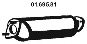 EBERSPÄCHER 01.695.81 Предглушитель выхлопных газов 