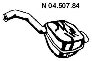 EBERSPÄCHER 04.507.84 Глушитель выхлопных газов конечный 