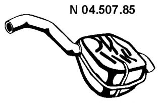 EBERSPÄCHER 04.507.85 Глушитель выхлопных газов конечный 