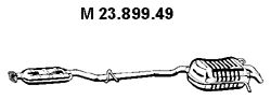 EBERSPÄCHER 23.899.49 Средний глушитель выхлопных газов 