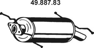 EBERSPÄCHER 49.887.83 Глушитель выхлопных газов конечный для MAZDA 626 III (Мазда 626 3) EBERSPÄCHER 49.887.83 Глушитель выхлопных газов конечный для MAZDA 626 III (Мазда 626 3)