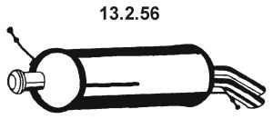 EBERSPÄCHER 13.2.56 Глушитель выхлопных газов конечный для CITROëN (Cитроëн) EBERSPÄCHER 13.2.56 Глушитель выхлопных газов конечный для CITROëN (Cитроëн)