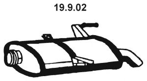EBERSPÄCHER 19.9.02 Глушитель выхлопных газов конечный для PEUGEOT 206 SW (Пежо 206 св) EBERSPÄCHER 19.9.02 Глушитель выхлопных газов конечный для PEUGEOT 206 SW (Пежо 206 св)