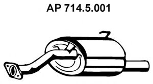 EBERSPÄCHER 714.5.001 Глушитель выхлопных газов конечный для HONDA CIVIC VI (Хонда Цивик 6) EBERSPÄCHER 714.5.001 Глушитель выхлопных газов конечный для HONDA CIVIC VI (Хонда Цивик 6)