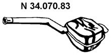 EBERSPÄCHER 34.070.83 Глушитель выхлопных газов конечный 