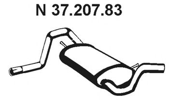 EBERSPÄCHER 37.207.83 Глушитель выхлопных газов конечный 