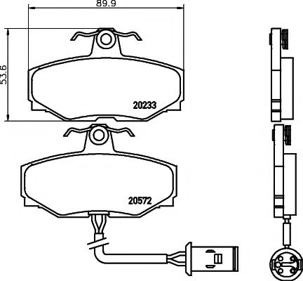 MINTEX MGB412 Тормозные колодки для DAIMLER (Даймлер) MINTEX MGB412 Тормозные колодки для DAIMLER (Даймлер)