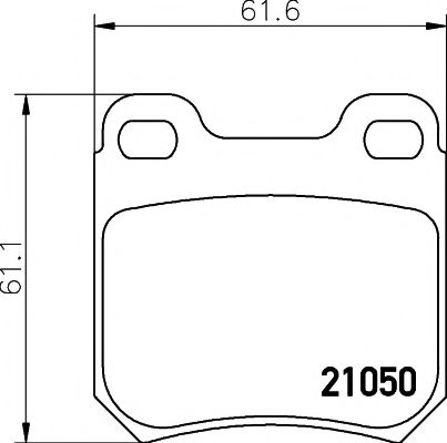 MINTEX MDB1651 Тормозные колодки для OPEL OMEGA A (Опель Омэга а) MINTEX MDB1651 Тормозные колодки для OPEL OMEGA A (Опель Омэга а)