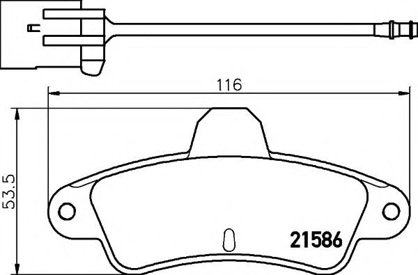 MINTEX MDB1588 Тормозные колодки для FORD MONDEO (Форд Мондэо) MINTEX MDB1588 Тормозные колодки для FORD MONDEO (Форд Мондэо)
