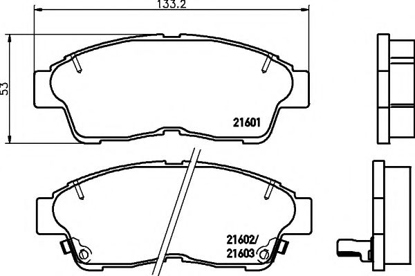 MINTEX MDB1658 Тормозные колодки для TOYOTA CALDINA (Тойота/тоета Cалдина) MINTEX MDB1658 Тормозные колодки для TOYOTA CALDINA (Тойота/тоета Cалдина)