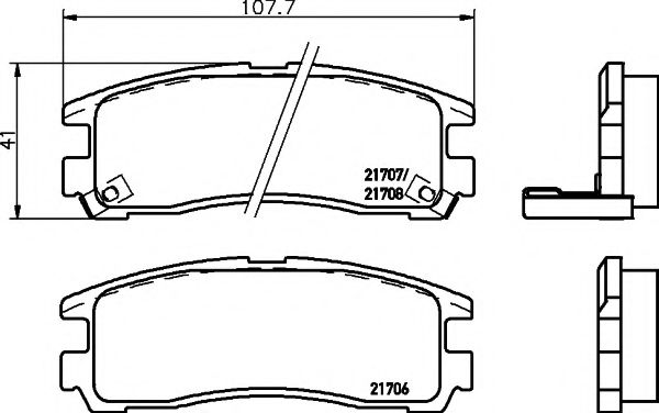 MINTEX MDB1481 Тормозные колодки для MITSUBISHI SIGMA (Митсубиши/митсубиси Сигма) MINTEX MDB1481 Тормозные колодки для MITSUBISHI SIGMA (Митсубиши/митсубиси Сигма)