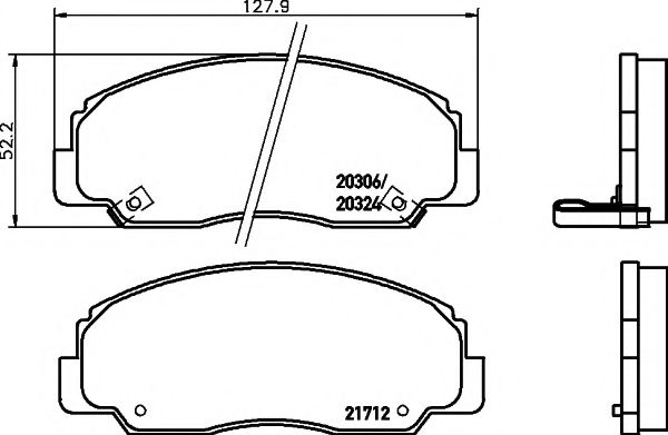 MINTEX MDB2471 Тормозные колодки для DAIHATSU FEROZA HARD TOP (Дайхатсу Фэроза хард топ) MINTEX MDB2471 Тормозные колодки для DAIHATSU FEROZA HARD TOP (Дайхатсу Фэроза хард топ)
