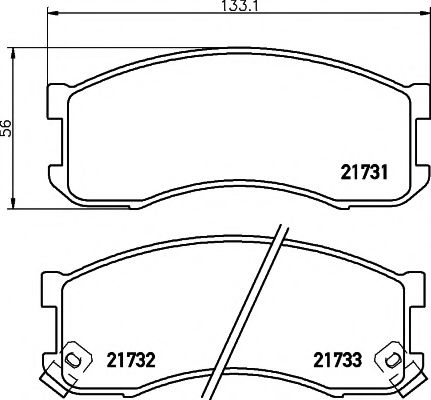 MINTEX MDB1582 Тормозные колодки для MAZDA 626 III (Мазда 626 3) MINTEX MDB1582 Тормозные колодки для MAZDA 626 III (Мазда 626 3)