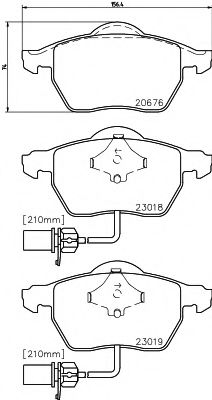 MINTEX MDB2231 Тормозные колодки для VOLKSWAGEN (Фольксваген) MINTEX MDB2231 Тормозные колодки для VOLKSWAGEN (Фольксваген)