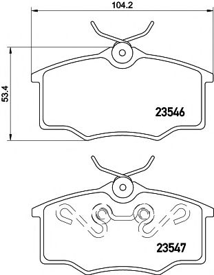 MINTEX MDB2127 Тормозные колодки для VOLKSWAGEN (Фольксваген) MINTEX MDB2127 Тормозные колодки для VOLKSWAGEN (Фольксваген)