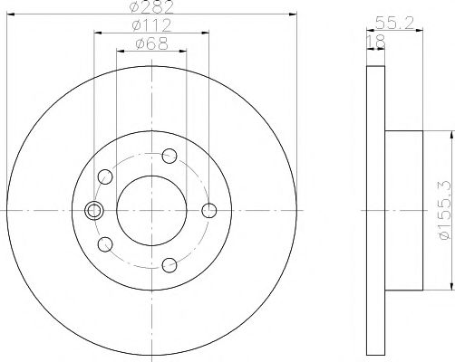 MINTEX MDC1046 Тормозной диск для VOLKSWAGEN PANEL (Фольксваген Панэл) MINTEX MDC1046 Тормозной диск для VOLKSWAGEN PANEL (Фольксваген Панэл)