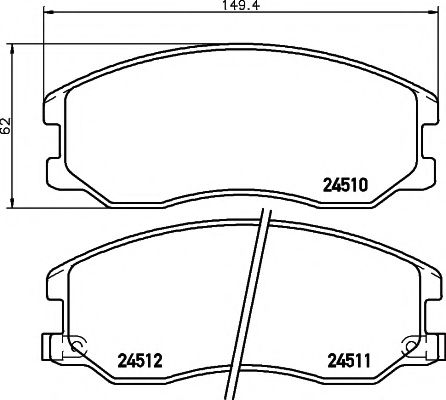 MINTEX MDB2872 Тормозные колодки для CHEVROLET CAPTIVA (Шевроле Каптива) MINTEX MDB2872 Тормозные колодки для CHEVROLET CAPTIVA (Шевроле Каптива)
