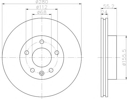 MINTEX MDC1047 Тормозной диск для VOLKSWAGEN PANEL (Фольксваген Панэл) MINTEX MDC1047 Тормозной диск для VOLKSWAGEN PANEL (Фольксваген Панэл)