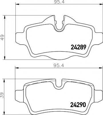 MINTEX MDB2930 Тормозные колодки для MINI MINI CLUBVAN (Мини Мини cлубvан) MINTEX MDB2930 Тормозные колодки для MINI MINI CLUBVAN (Мини Мини cлубvан)