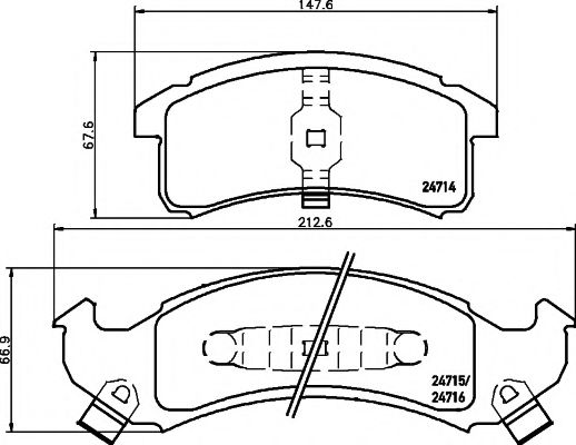 MINTEX MDB1792 Тормозные колодки для BUICK (Бьюик) MINTEX MDB1792 Тормозные колодки для BUICK (Бьюик)