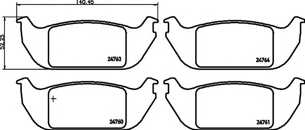 MINTEX MDB2536 Тормозные колодки 
