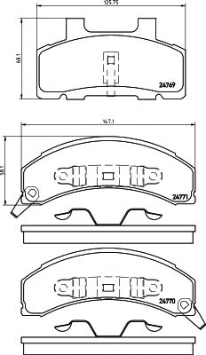 MINTEX MDB1600 Тормозные колодки для CHEVROLET LUMINA APV (Шевроле Лумина апv) MINTEX MDB1600 Тормозные колодки для CHEVROLET LUMINA APV (Шевроле Лумина апv)