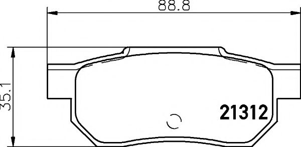 MINTEX MDB1360 Тормозные колодки для ROVER 400 (Ровер 400) MINTEX MDB1360 Тормозные колодки для ROVER 400 (Ровер 400)