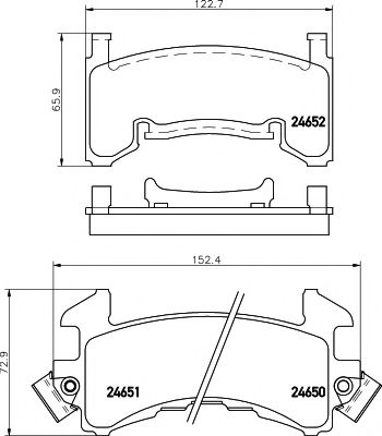 MINTEX MDB1595 Тормозные колодки для CHEVROLET CAMARO (Шевроле Cамаро) MINTEX MDB1595 Тормозные колодки для CHEVROLET CAMARO (Шевроле Cамаро)