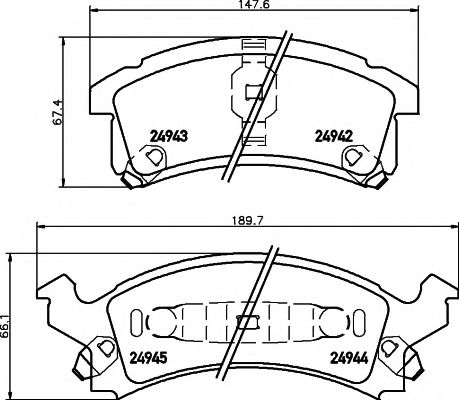 MINTEX MDB2398 Тормозные колодки для CHEVROLET BERETTA (Шевроле Бэрэтта) MINTEX MDB2398 Тормозные колодки для CHEVROLET BERETTA (Шевроле Бэрэтта)