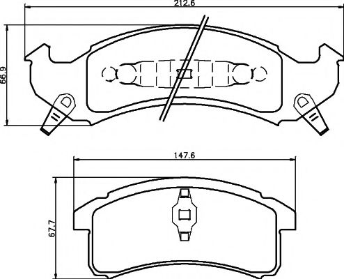 MINTEX MDB1771 Тормозные колодки для BUICK (Бьюик) MINTEX MDB1771 Тормозные колодки для BUICK (Бьюик)