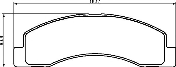 MINTEX MDB2319 Комплект тормозных колодок, дисковый тормоз 