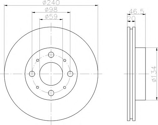 MINTEX MDC1970 Тормозной диск для FIAT (Фиат) MINTEX MDC1970 Тормозной диск для FIAT (Фиат)