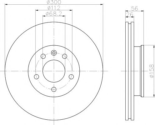 MINTEX MDC1542 Тормозной диск для VOLKSWAGEN PANEL (Фольксваген Панэл) MINTEX MDC1542 Тормозной диск для VOLKSWAGEN PANEL (Фольксваген Панэл)