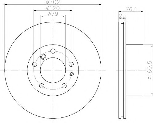 MINTEX MDC459 Тормозной диск для BMW 7 (Бмв 7) MINTEX MDC459 Тормозной диск для BMW 7 (Бмв 7)