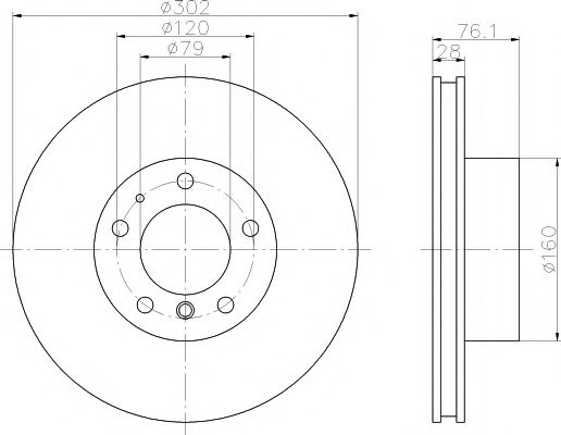 MINTEX MDC477 Тормозной диск для BMW 7 (Бмв 7) MINTEX MDC477 Тормозной диск для BMW 7 (Бмв 7)