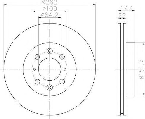 MINTEX MDC708 Тормозной диск для ROVER 400 (Ровер 400) MINTEX MDC708 Тормозной диск для ROVER 400 (Ровер 400)
