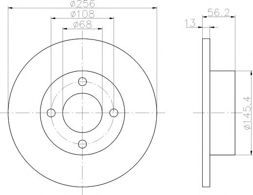 MINTEX MDC756 Тормозной диск для AUDI 90 (Ауди 90) MINTEX MDC756 Тормозной диск для AUDI 90 (Ауди 90)