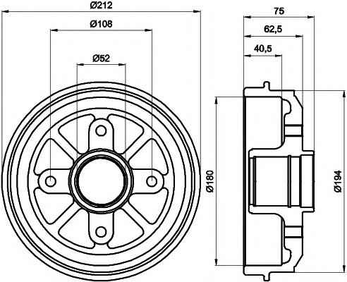 MINTEX MBD227 Тормозной барабан для CITROËN CHANSON (CитроËн Чансон) MINTEX MBD227 Тормозной барабан для CITROËN CHANSON (CитроËн Чансон)