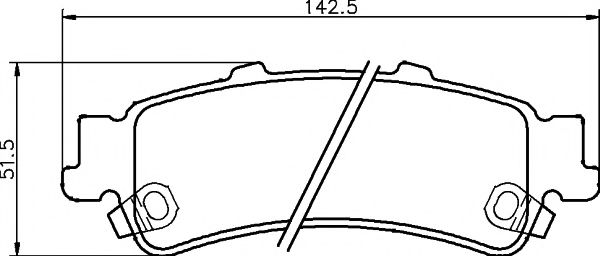 MINTEX MDB2316 Комплект тормозных колодок, дисковый тормоз 