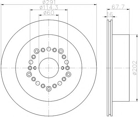 MINTEX MDC1952 Тормозной диск 