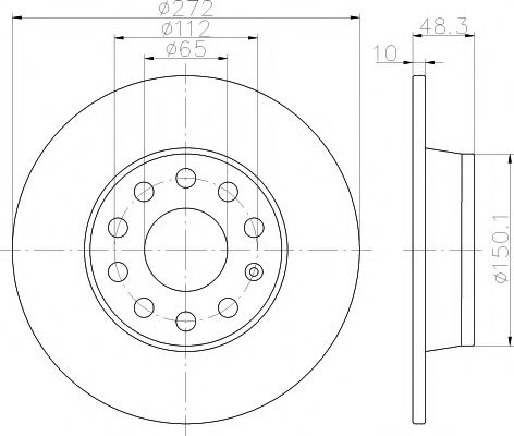 MINTEX MDC2205 Тормозной диск для SKODA OCTAVIA (Шкода Октавия) MINTEX MDC2205 Тормозной диск для SKODA OCTAVIA (Шкода Октавия)