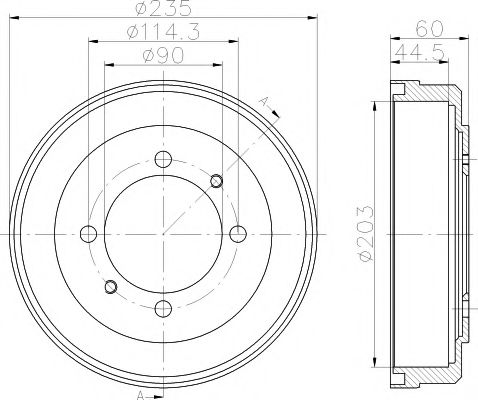 MINTEX MBD315 Тормозной барабан для MITSUBISHI GALANT V (Митсубиши/митсубиси Галант 5) MINTEX MBD315 Тормозной барабан для MITSUBISHI GALANT V (Митсубиши/митсубиси Галант 5)