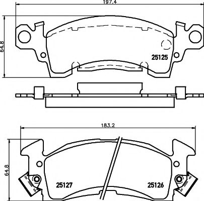 MINTEX MDB1594 Тормозные колодки для CHEVROLET CAMARO (Шевроле Cамаро) MINTEX MDB1594 Тормозные колодки для CHEVROLET CAMARO (Шевроле Cамаро)