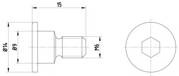 MINTEX TPM0001 Болт, диск тормозного механизма для MERCEDES-BENZ CL-CLASS (Мэрcэдэс-бэнз Cл-cласс) MINTEX TPM0001 Болт, диск тормозного механизма для MERCEDES-BENZ CL-CLASS (Мэрcэдэс-бэнз Cл-cласс)