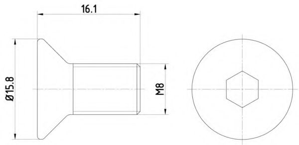 MINTEX TPM0006 Болт, диск тормозного механизма для MAZDA CAPELLA IV (Мазда Cапэлла иv) MINTEX TPM0006 Болт, диск тормозного механизма для MAZDA CAPELLA IV (Мазда Cапэлла иv)