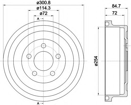 MINTEX MBD367 Тормозной барабан для JEEP LIBERTY (Джип Либэртъ) MINTEX MBD367 Тормозной барабан для JEEP LIBERTY (Джип Либэртъ)