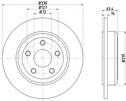 MINTEX MDC2683 Тормозной диск 