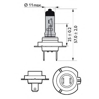 PHILIPS 12972WHVB1 Лампа накаливания для PEUGEOT 206 (Пежо 206) PHILIPS 12972WHVB1 Лампа накаливания для PEUGEOT 206 (Пежо 206)