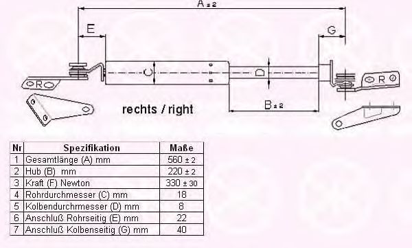 KLOKKERHOLM 16287102 Газовая пружина, крышка багажник для NISSAN (Ниссан) KLOKKERHOLM 16287102 Газовая пружина, крышка багажник для NISSAN (Ниссан)